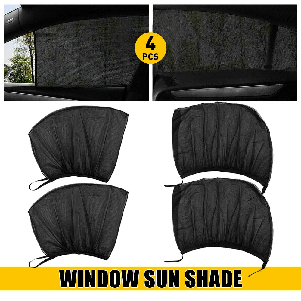 Car Sun Auto Shade Side Window Curtain for Universal Fit (UV Protection)