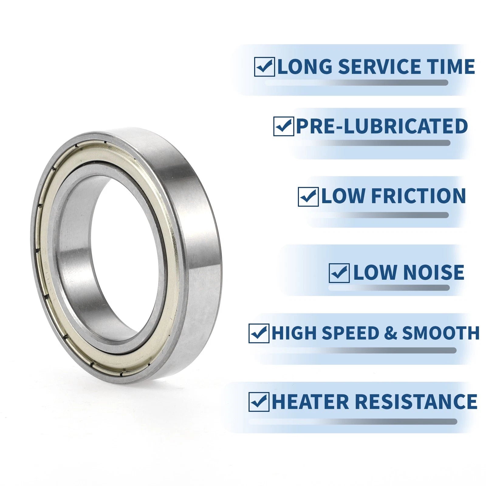 6908ZZ Deep Groove Ball Bearing for Scooter Skateboard Wheel (40x62x12mm)