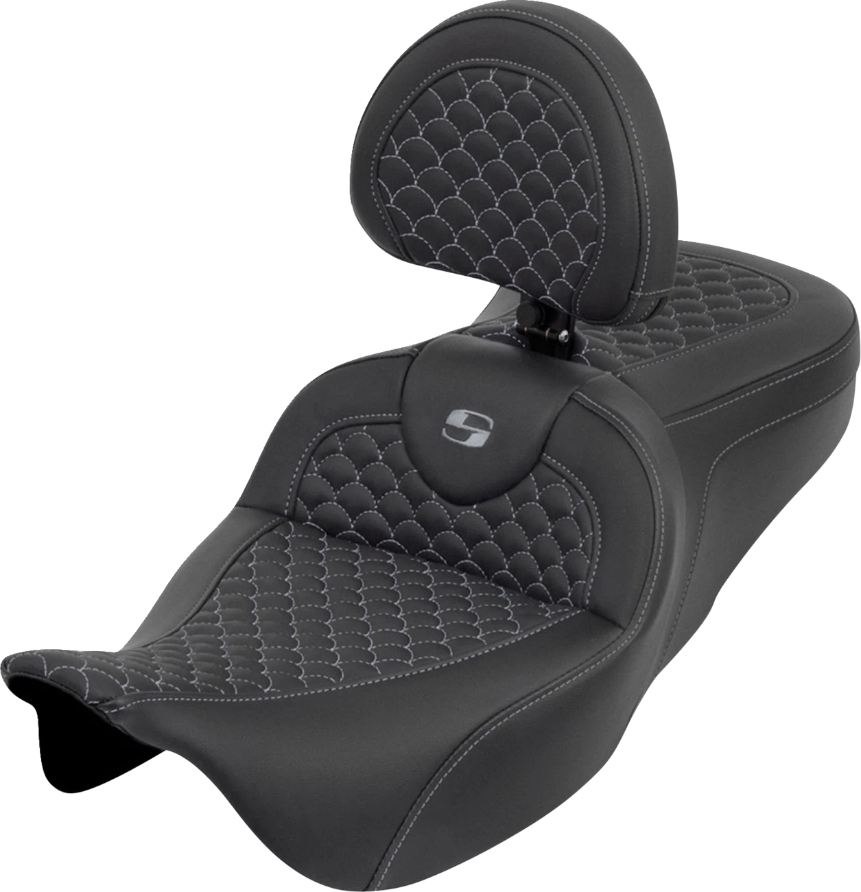 SADDLEMEN Roadsofa Seat for Touring Motorcycles (with Backrest)