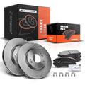 Set of 2 Front Disc Brake Rotors & Ceramic Pads for Hyundai Sonata (2005–2010)