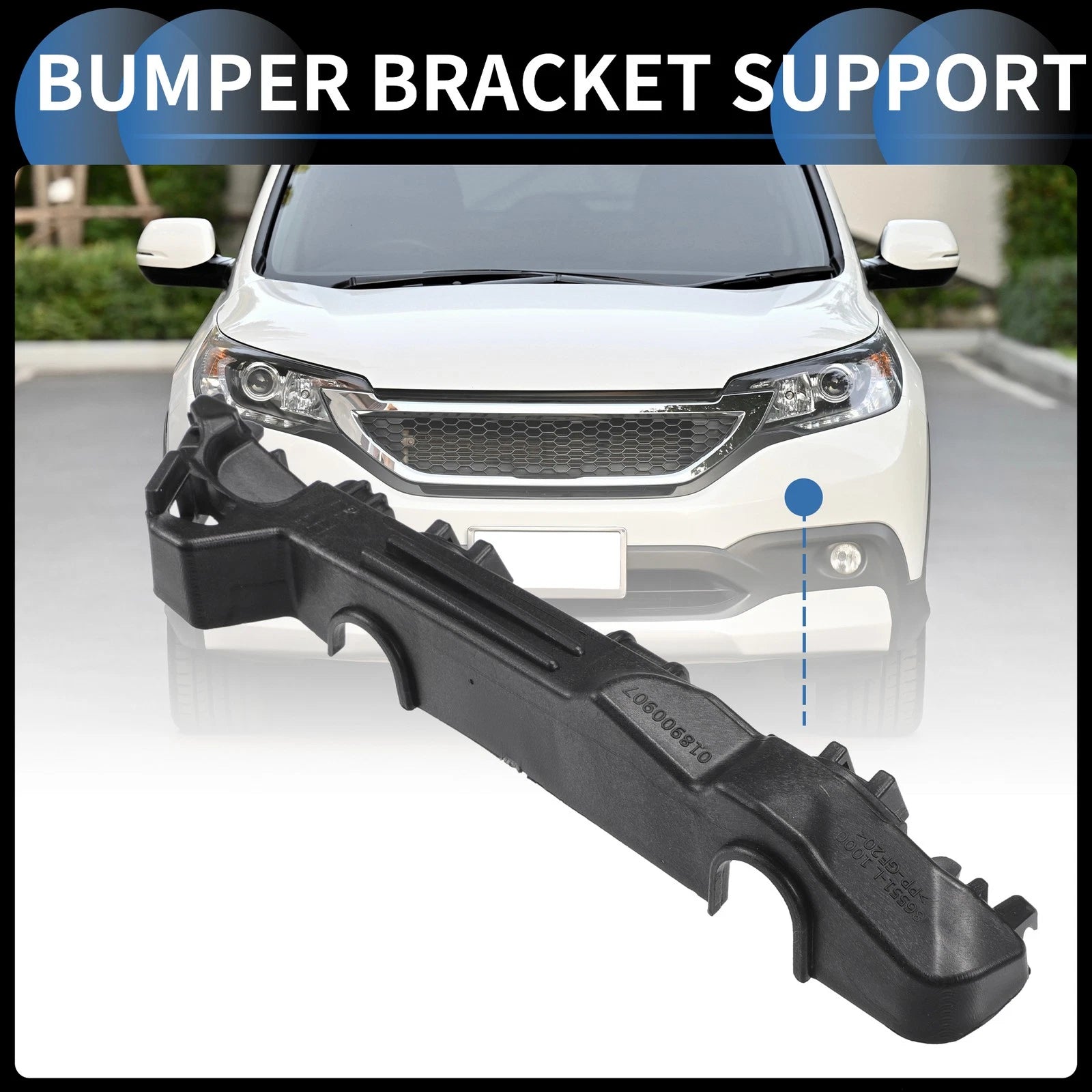 1pc Left Front Bumper Retainer Bracket No. 86551L1000 for Hyundai Sonata (2020–2023)