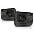 Projector Headlight Set for GMC Sierra (2014–2018) Smoked Housing Clear Signal