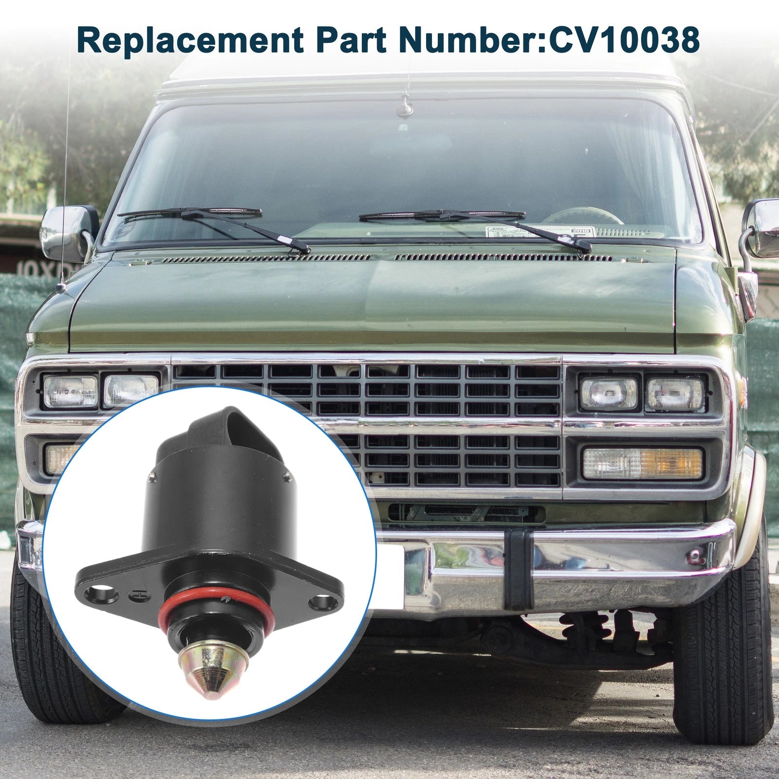 Idle Air Control Valve for GMC G3500 (1994–1996) No.CV10038