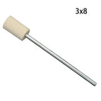 Set of 7 Wool Grinding Heads for Rotary Tool (65mm Handle)