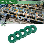 Set of 5 Oil Seal Ring 12x24x8mm for Rotary Shaft (High Pressure)
