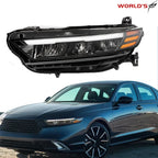 LED Headlight with DRL Signal for Honda Accord (2023–2024) Black Left Side
