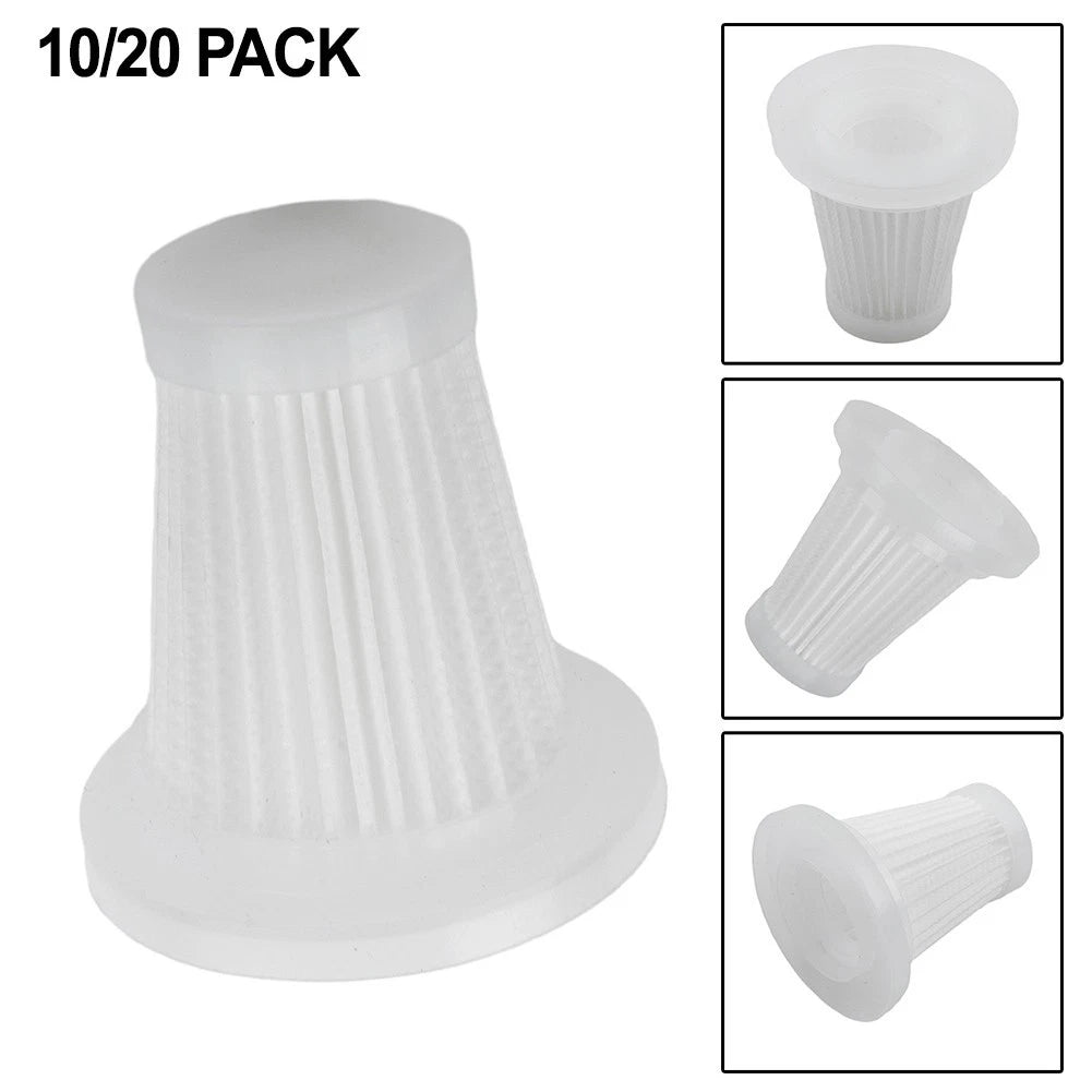 Set of 10 Replacement Filters for Car Vacuums
