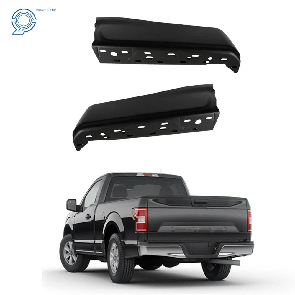 Set of 2 Steel Rear Bumper Ends for Ford F150 (2015–2020)
