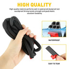 Set of 2 L-Shape Rubber Weather Strip Edge Seal for Auto Car Door Trunk