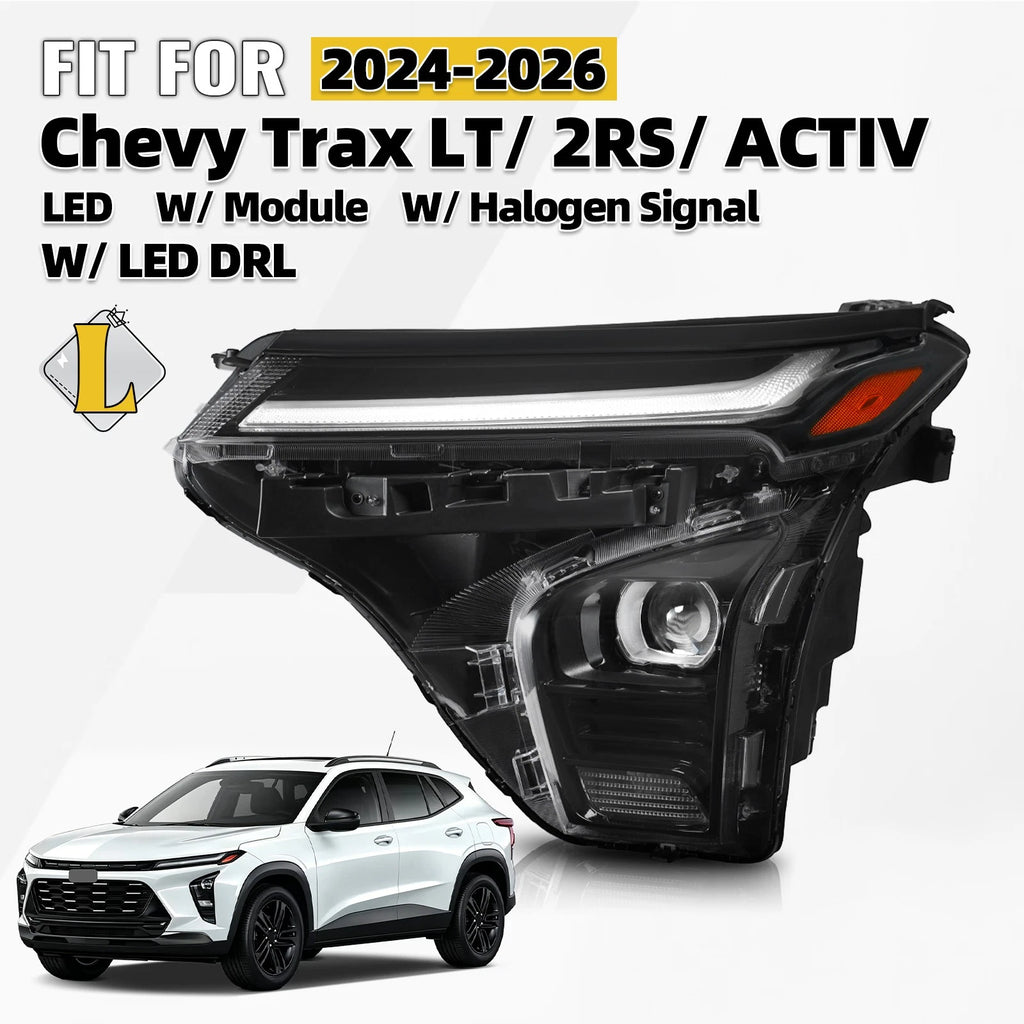 LED Headlight w/ DRL Projector for Chevy Trax LT 2RS Activ (2024–2026)
