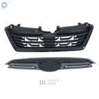 Front Bumper Upper Grille for Subaru Forester (2022-2024) Black Plastic