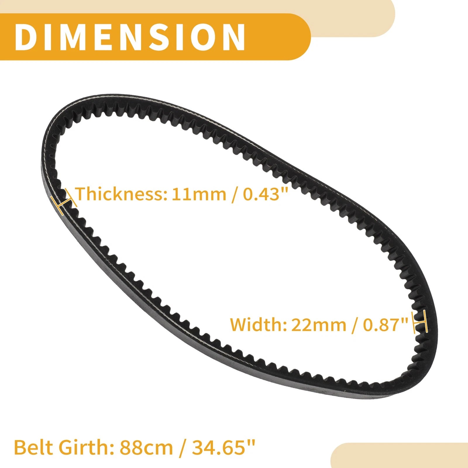 Drive Belt V-Belt No. 2760114F20000 for Suzuki UH 200 (2007)