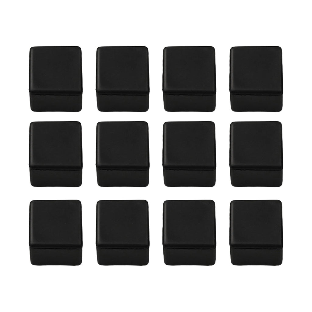 Chair Leg Cap Protector Pads for Furniture (Set of 4) - Black Non-slip PVC