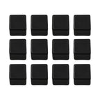 Chair Leg Cap Protector Pads for Furniture (Set of 4) - Black Non-slip PVC