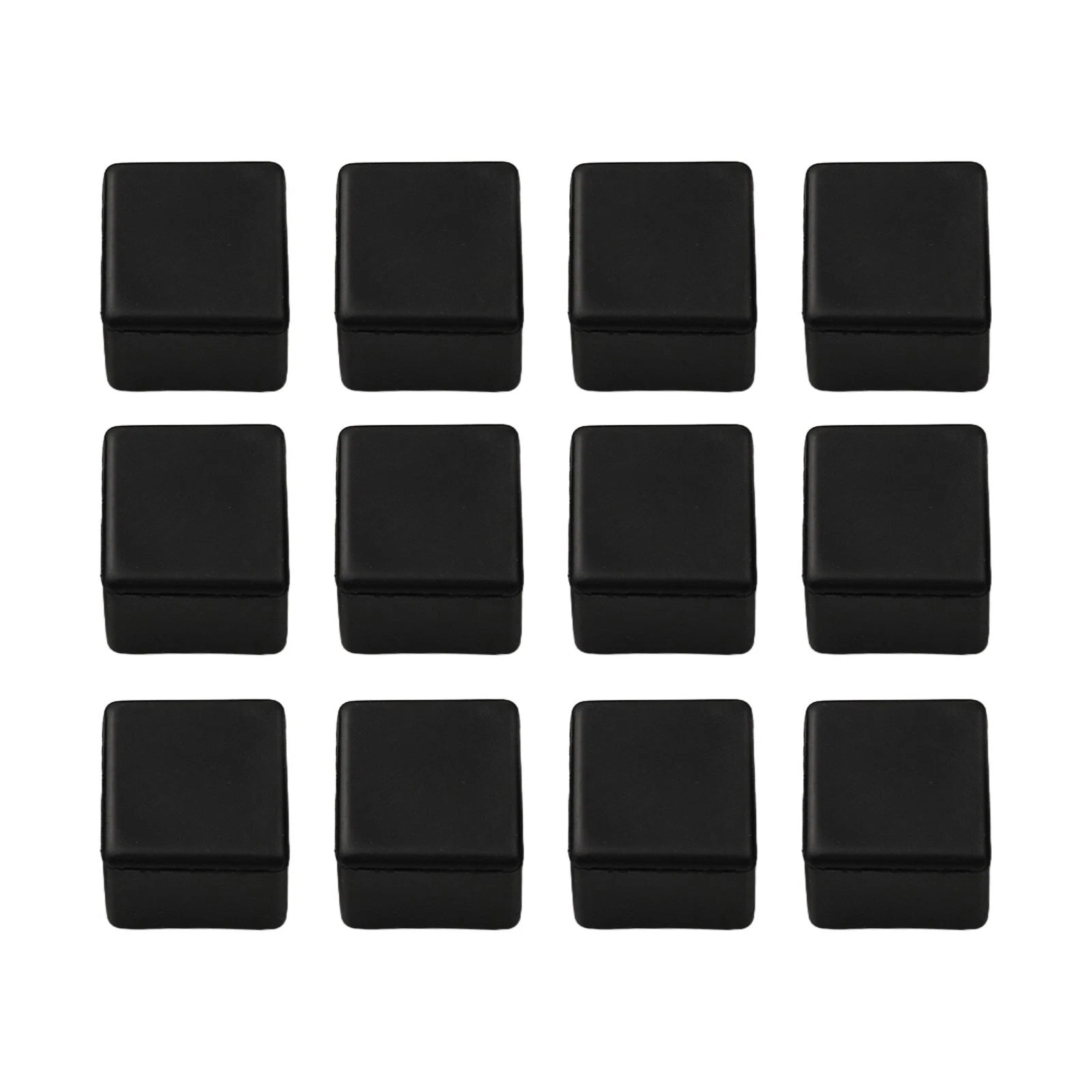Chair Leg Cap Protector Pads for Furniture (Set of 4) - Black Non-slip PVC