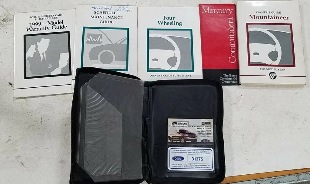 Owners Manual for Mercury Mountaineer (1999)