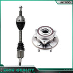 Front Left CV Axle Shaft + Wheel Hub Bearing for Dodge Durango (2011–2019, 2022) AWD