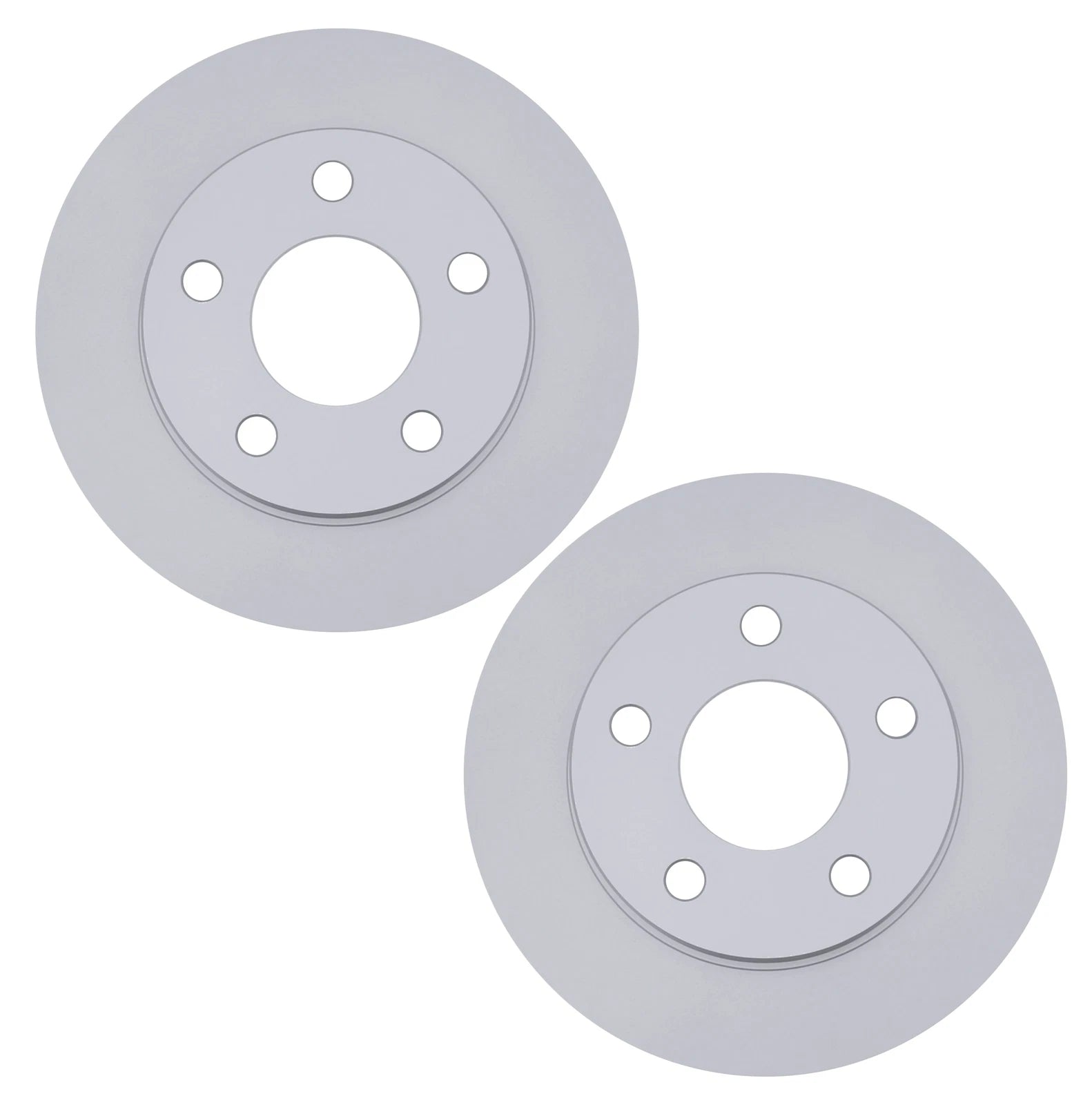 Set of 2 Rear Coated Disc Brake Rotors for Buick Allure, Chevy Impala (2006–2010)
