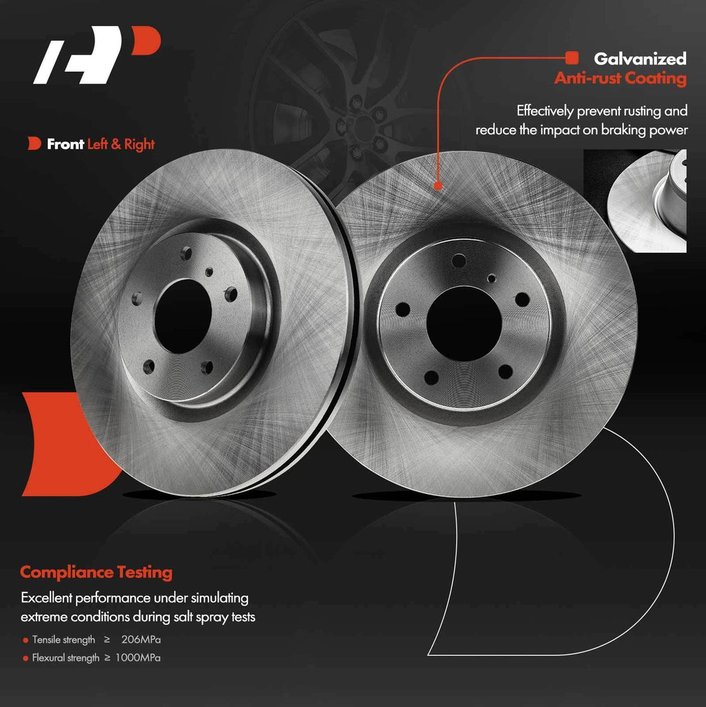 Front Disc Brake Rotors for Infiniti EX35 G37 M45 Q70L Nissan 350Z (2007–2015)