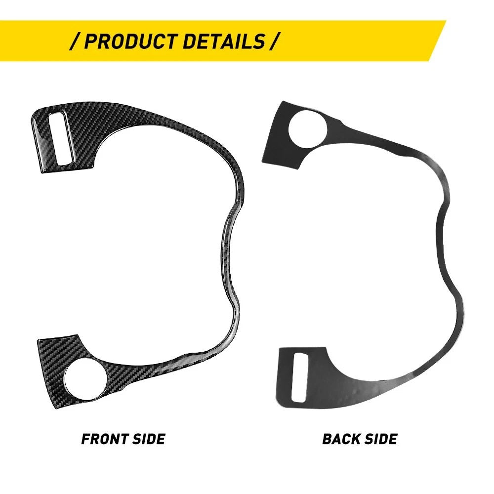 Dashboard Frame Cover Trim for Infiniti Q50 Q60 (2014–2020) Carbon Fiber