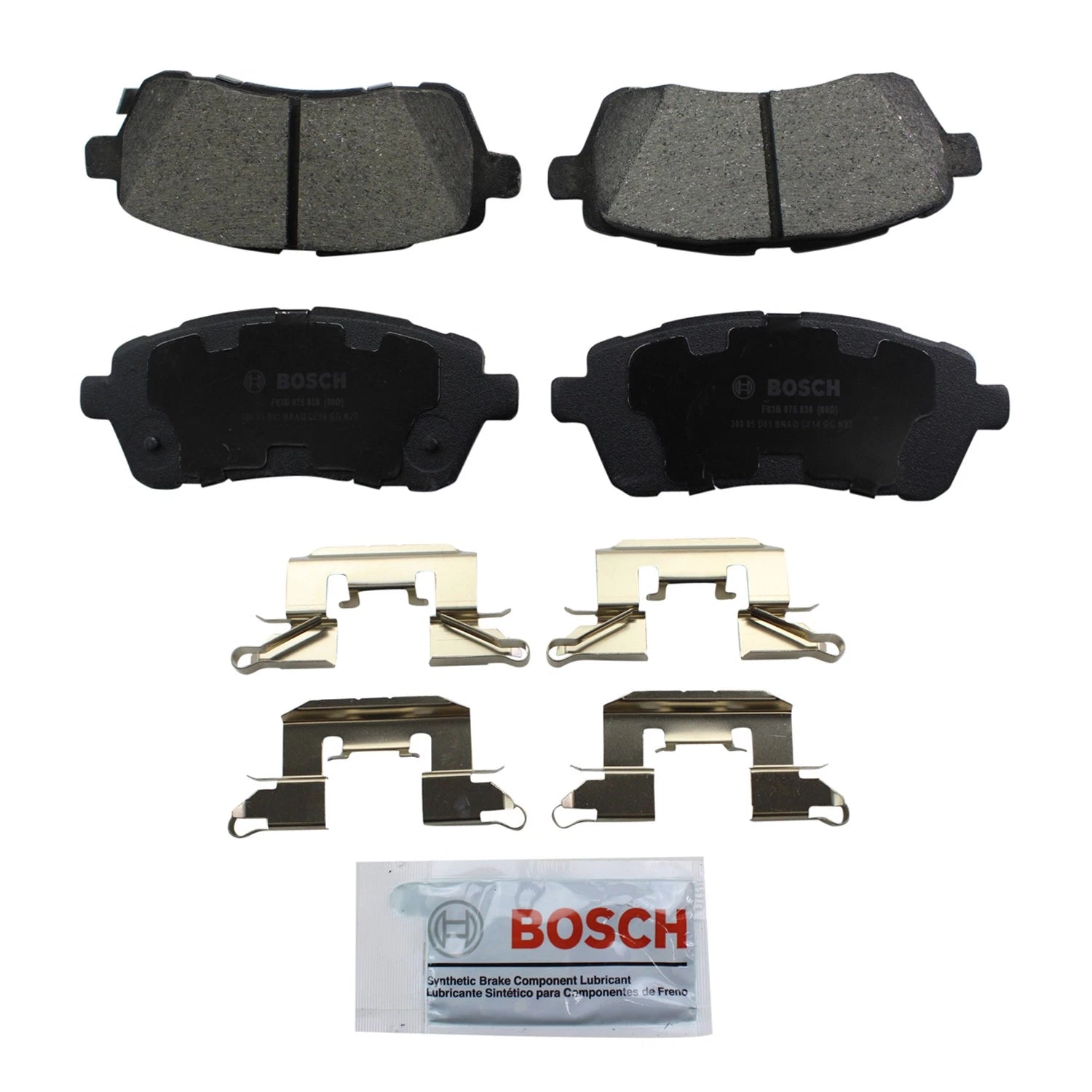 DuraGo Front Rotor & Bosch QuietCast Ceramic Disc Brake Pad Kit for Ford Fiesta (2011–2019)