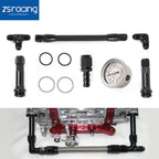 6AN Braided Dual Feed Carb Fuel Line for Holley 4150 Carburetor (–)