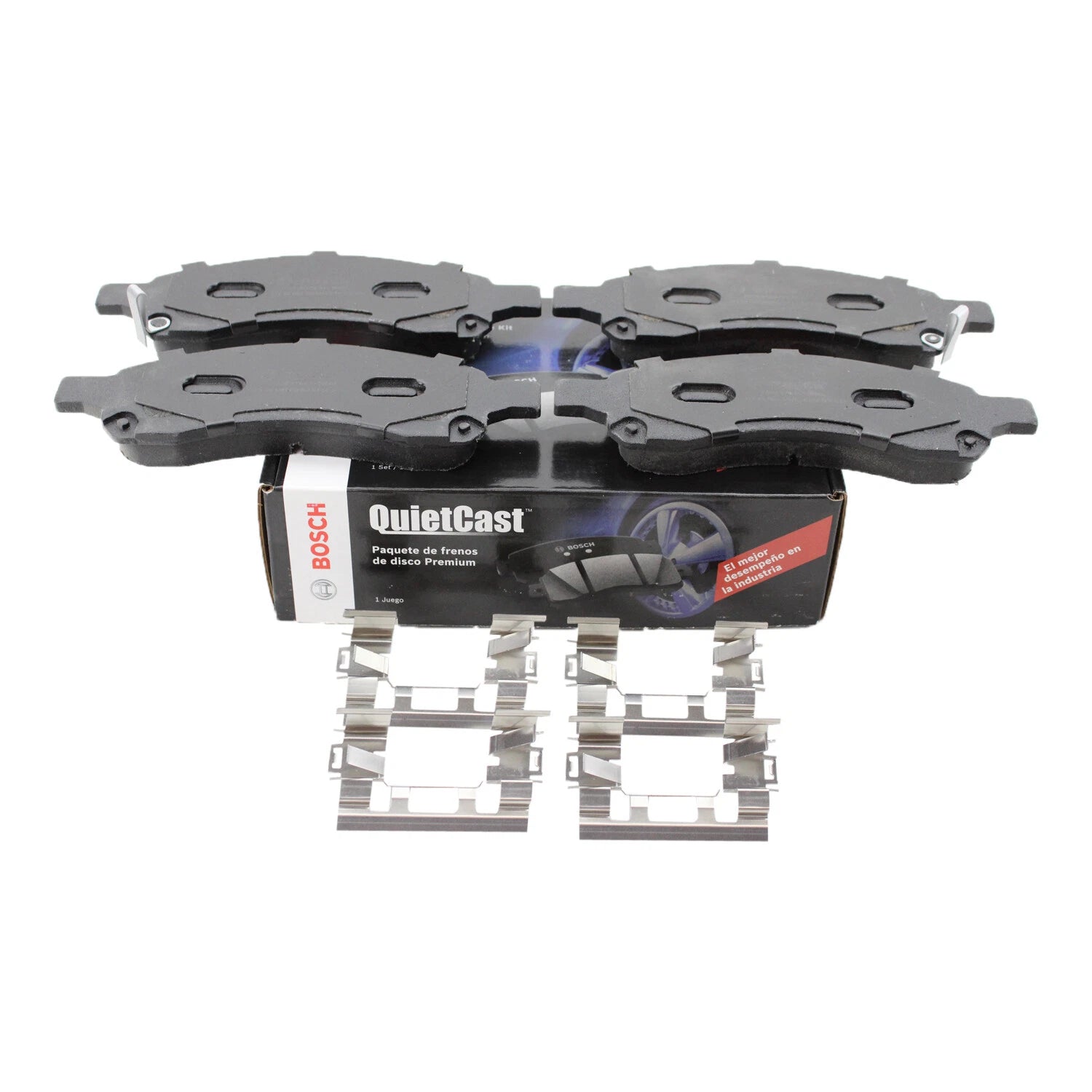 Set of 4 Bosch QuietCast Front Ceramic Brake Pads for Buick Chevrolet GMC Isuzu Saab