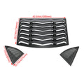 Rear + Side Window Louvers for Chevy Camaro (2010–2015)