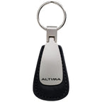 Black Leather Teardrop Keychain - Officially Licensed for Nissan Altima