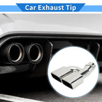 1 Pc Square Curved Dual Exhaust Tip 2.4" Inlet for Toyota Noah/Voxy (2007–2022)