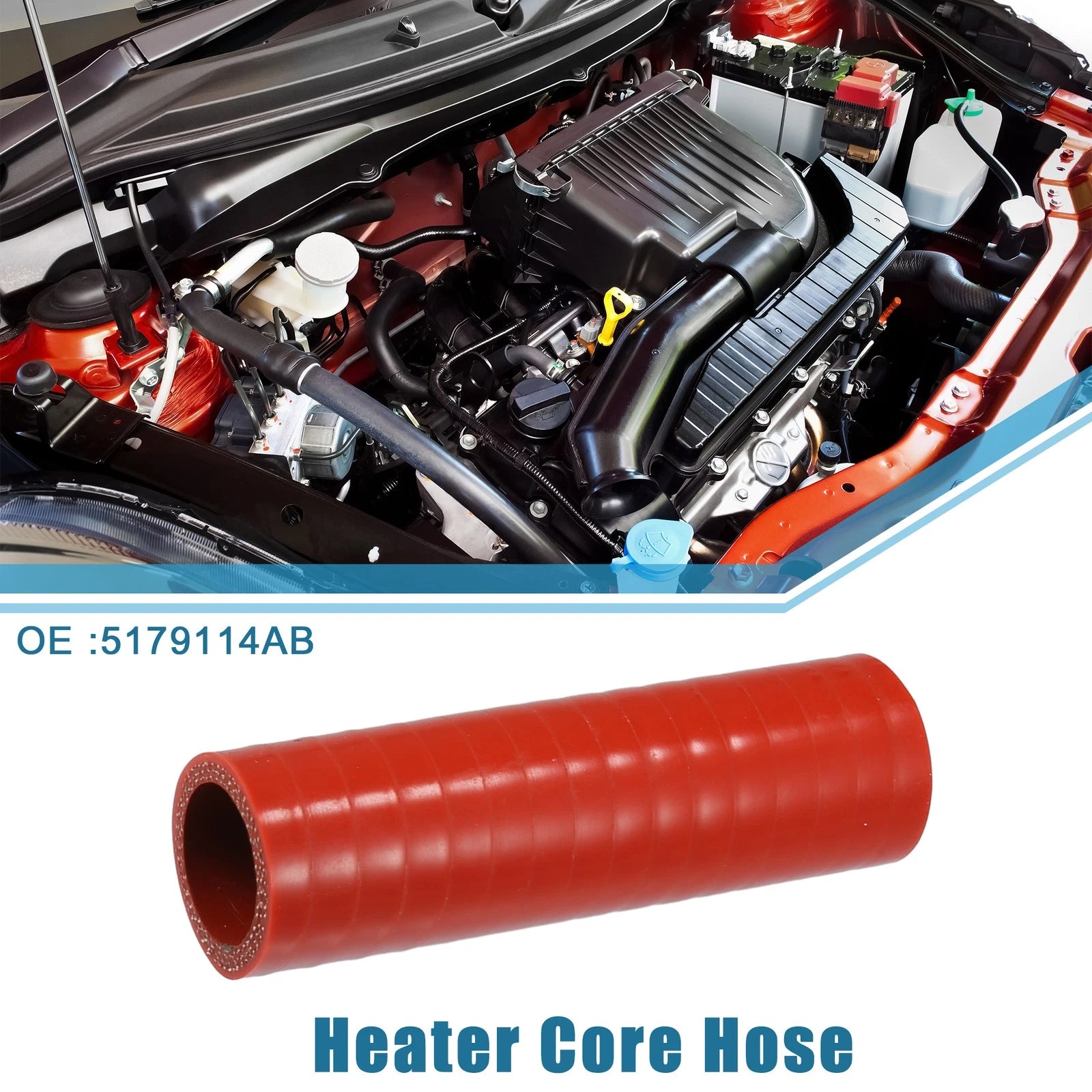Heater Core Hose No. 5179114AB for Dodge Ram 2500 3500 (2006–2009) Rubber