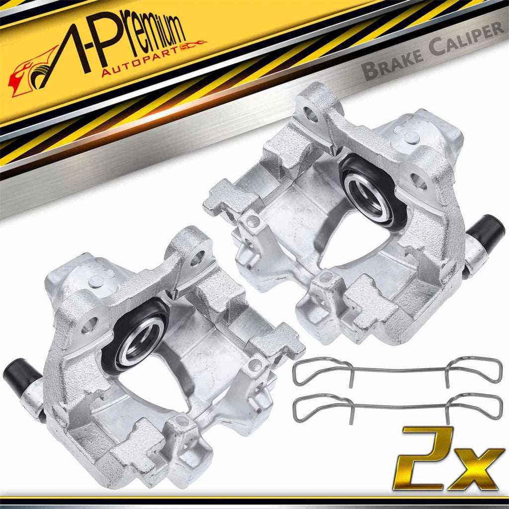 Pair Rear Disc Brake Caliper with Bracket for Mercedes-Benz C250 C350 (2012–2015)