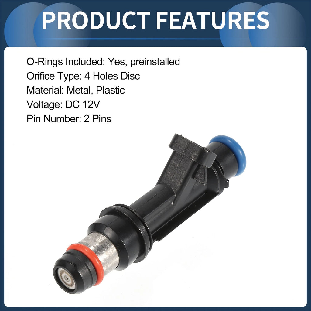 Set of 6 Fuel Injectors for Honda Passport (1998–2002) No.8171133990