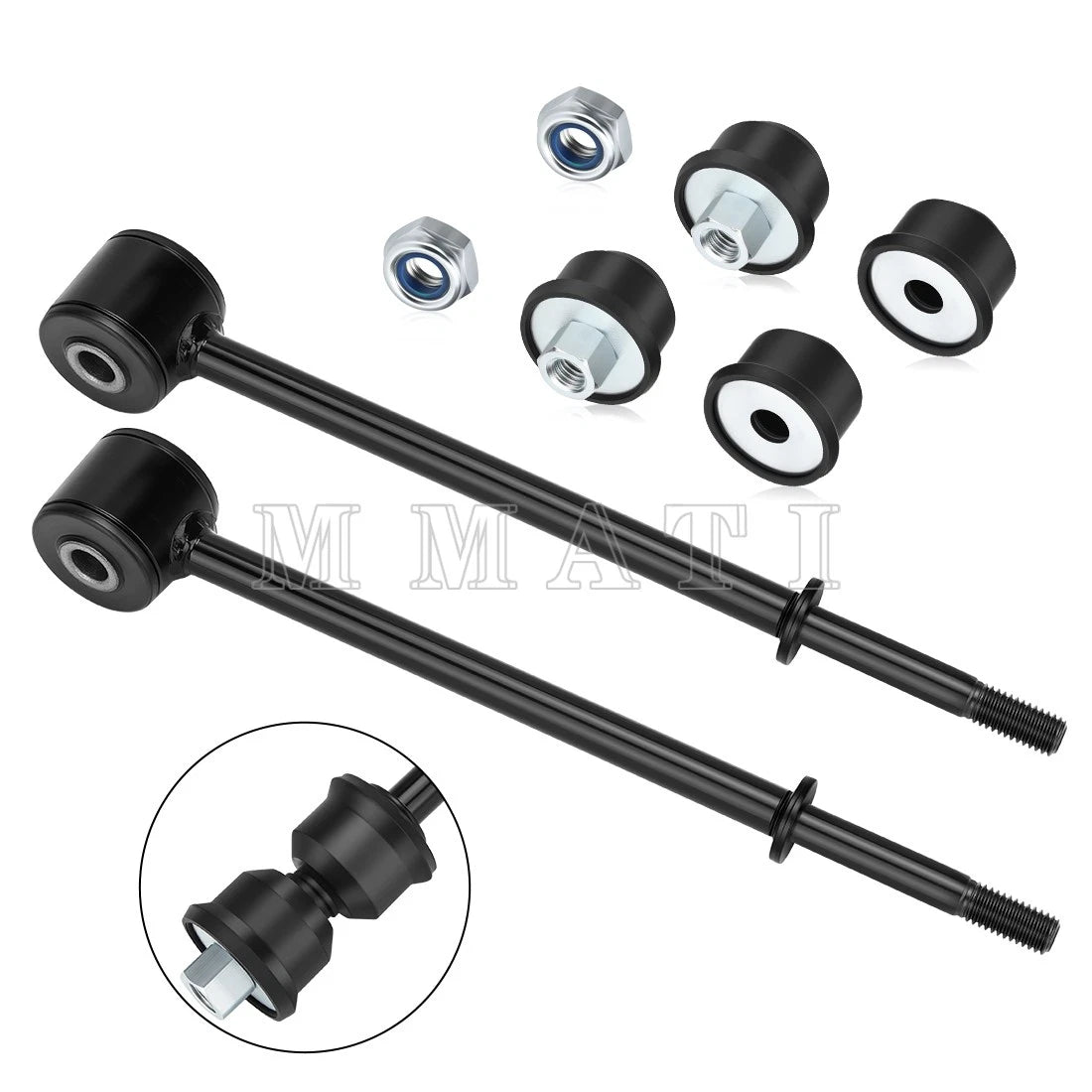 2X Stabilizer Bar Linkage & Bushing for Polaris Ranger 800 Crew XP 6x6 900 Diesel