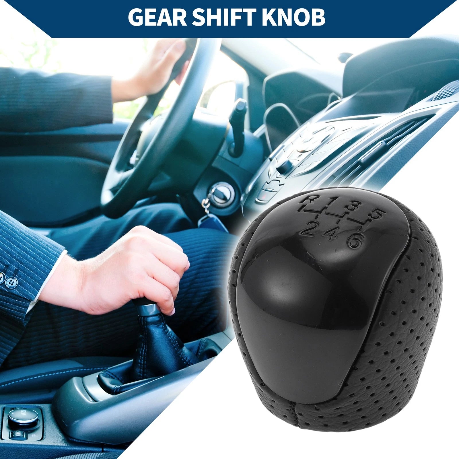 6 Speed Manual Gear Shifter Knob for Hyundai Elantra (2008–2009)