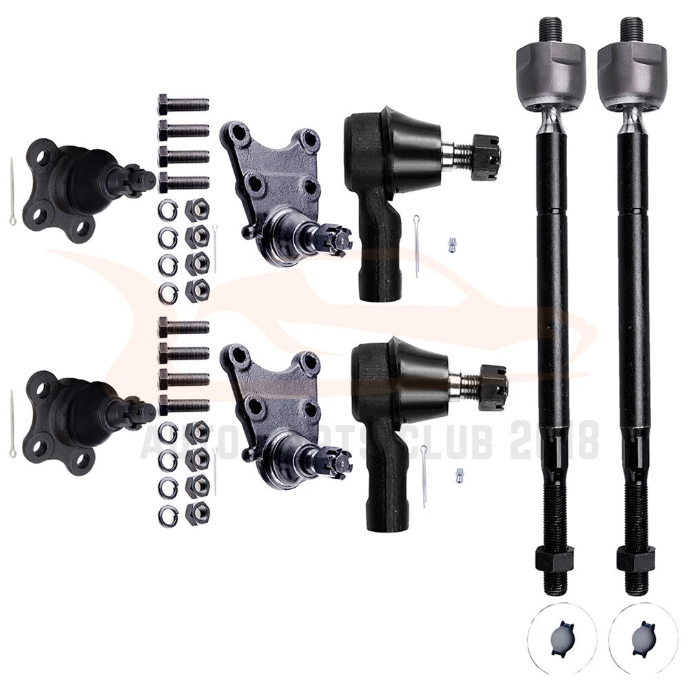 Set of 8 Front Ball Joints Tie Rod End Linkage for Honda Passport (1998–2002)