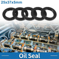 Set of 5 Oil Seal Rotary Shaft Seal Nitrile Rubber 25x37x5mm