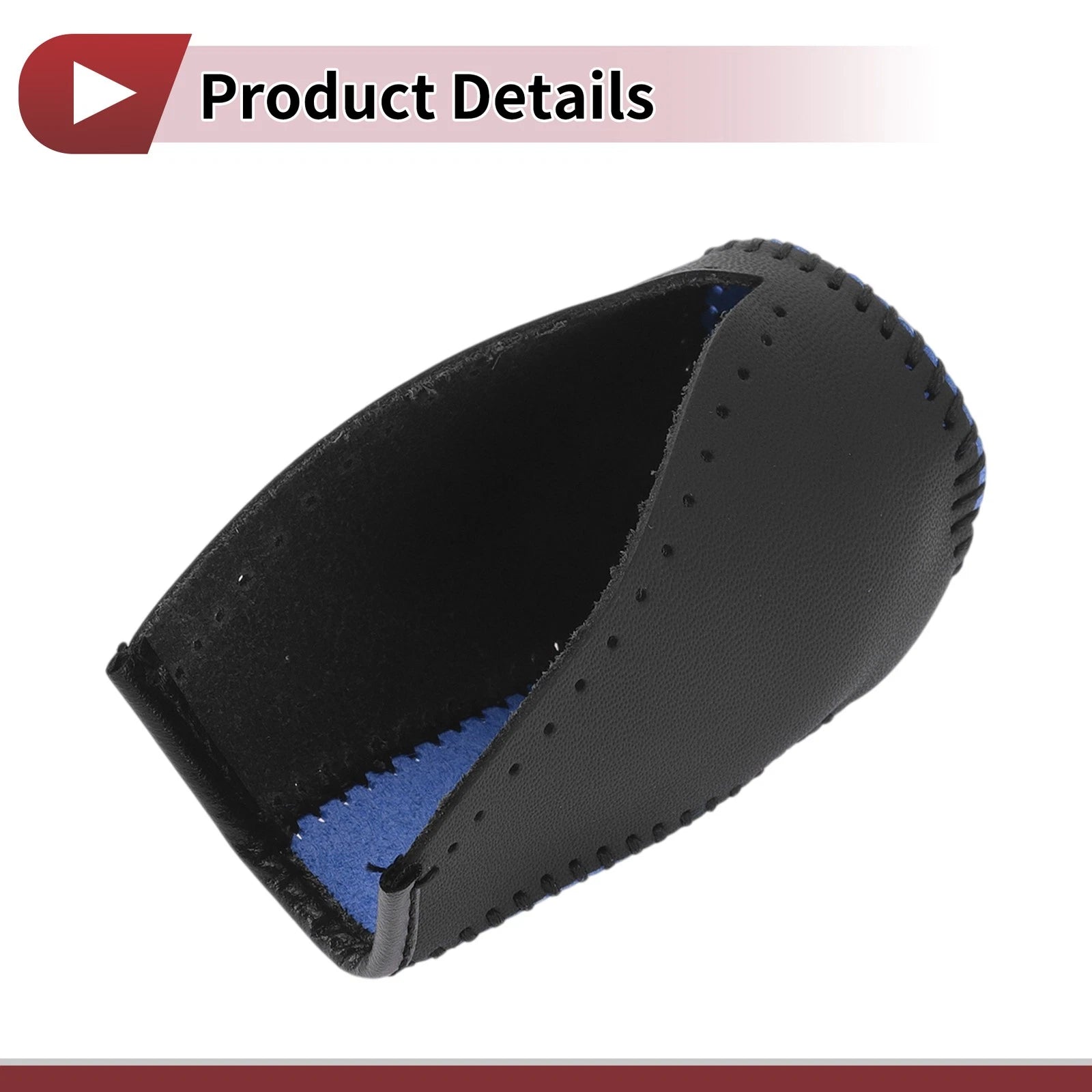 1 Pc Gear Shift Knob Cover for Toyota Corolla (2014–2018) Blue Faux Leather