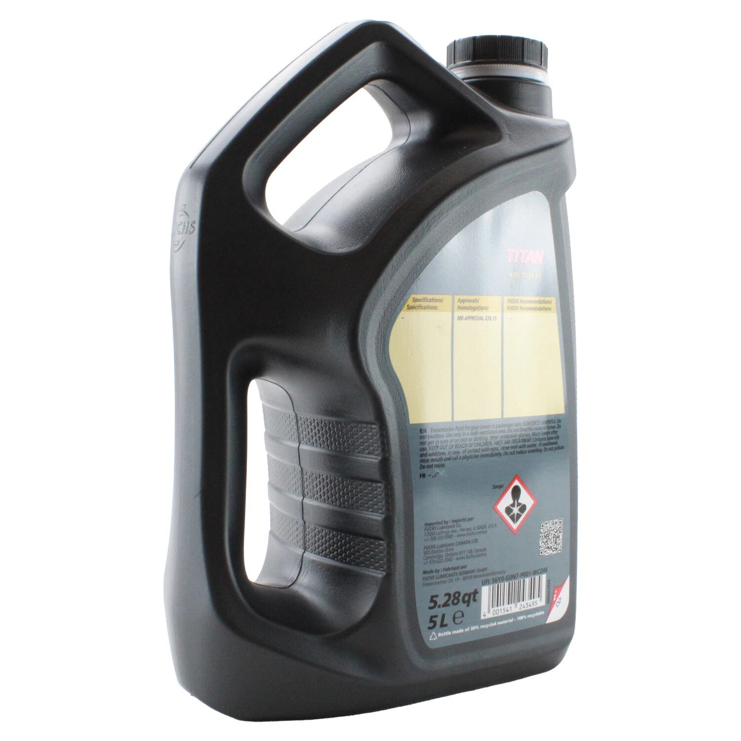 Set of 4 Fuchs 5L TITAN ATF 7134 FE Automatic Transmission Fluid for Benz