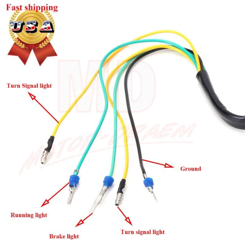 Integrated LED Tail Brake Turn Signals for Honda Grom MSX 125 CTX700 (2014–2016)