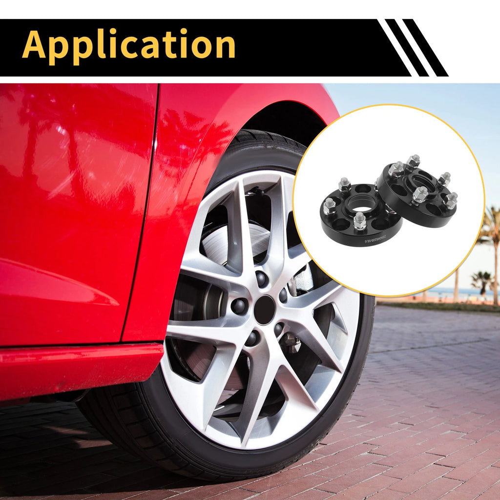 2X 5x105mm Wheel Spacers 56.6mm M12x1.5 for Chevrolet Trax (2013–2020)