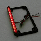6" LED License Plate Frame with Tail Brake Light for Universal Motorcycle