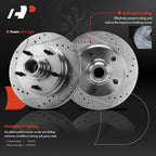 Front Drilled Brake Rotors for Ford F-150, E-150 Econoline (1994–2001)