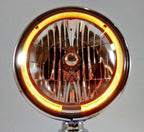 7 Inch Halogen Headlights with Amber LED Halo for Chrysler 300 (2015–2020)