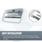 Left Mirror Cover Cap White for Mercedes Benz A Class B Class C Class E Class