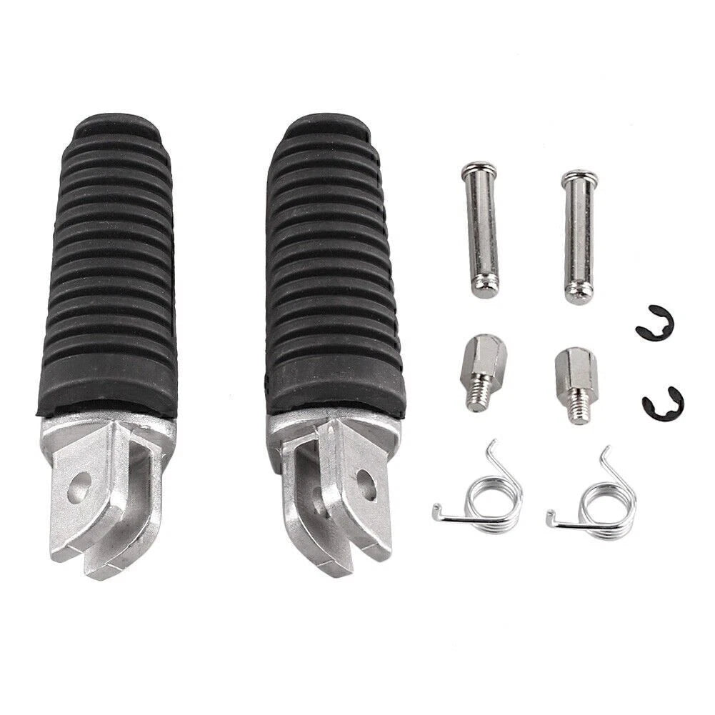 Set of 2 Front Footpegs Footrests for Yamaha YZF R6 R1 (1998–2009) Black