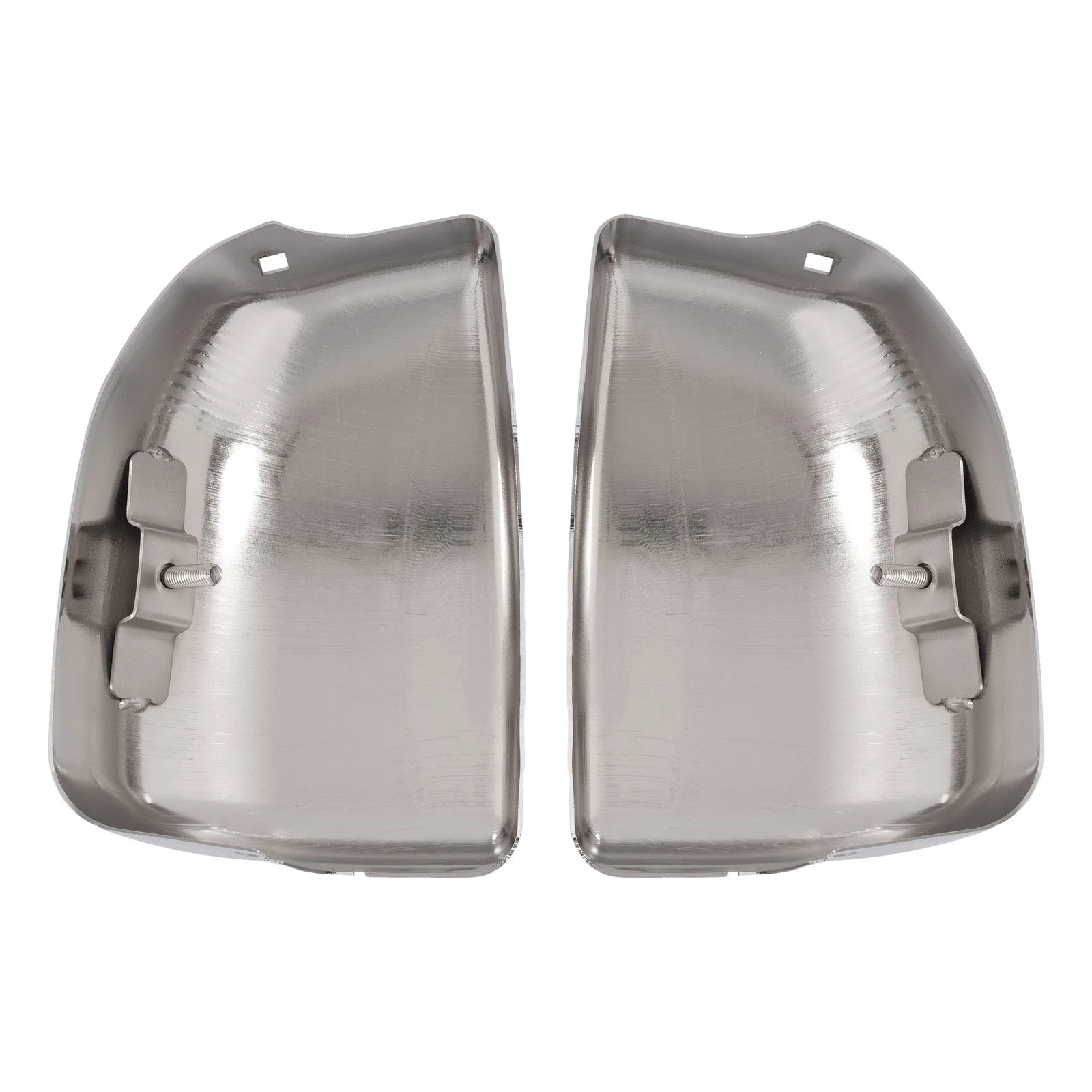 Set of 2 Chrome Front Bumper End Caps for Nissan Pickup (1995–1997)