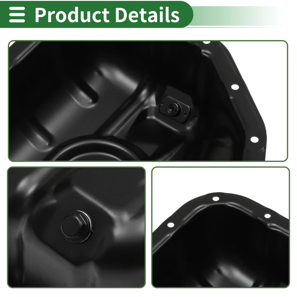 1 Pcs Engine Oil Pan No.1210246040 for Lexus GS300 (1998–2005) Iron Black