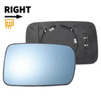 Right Side Blue Glass Mirror with Back Heated for BMW 3 Series E46