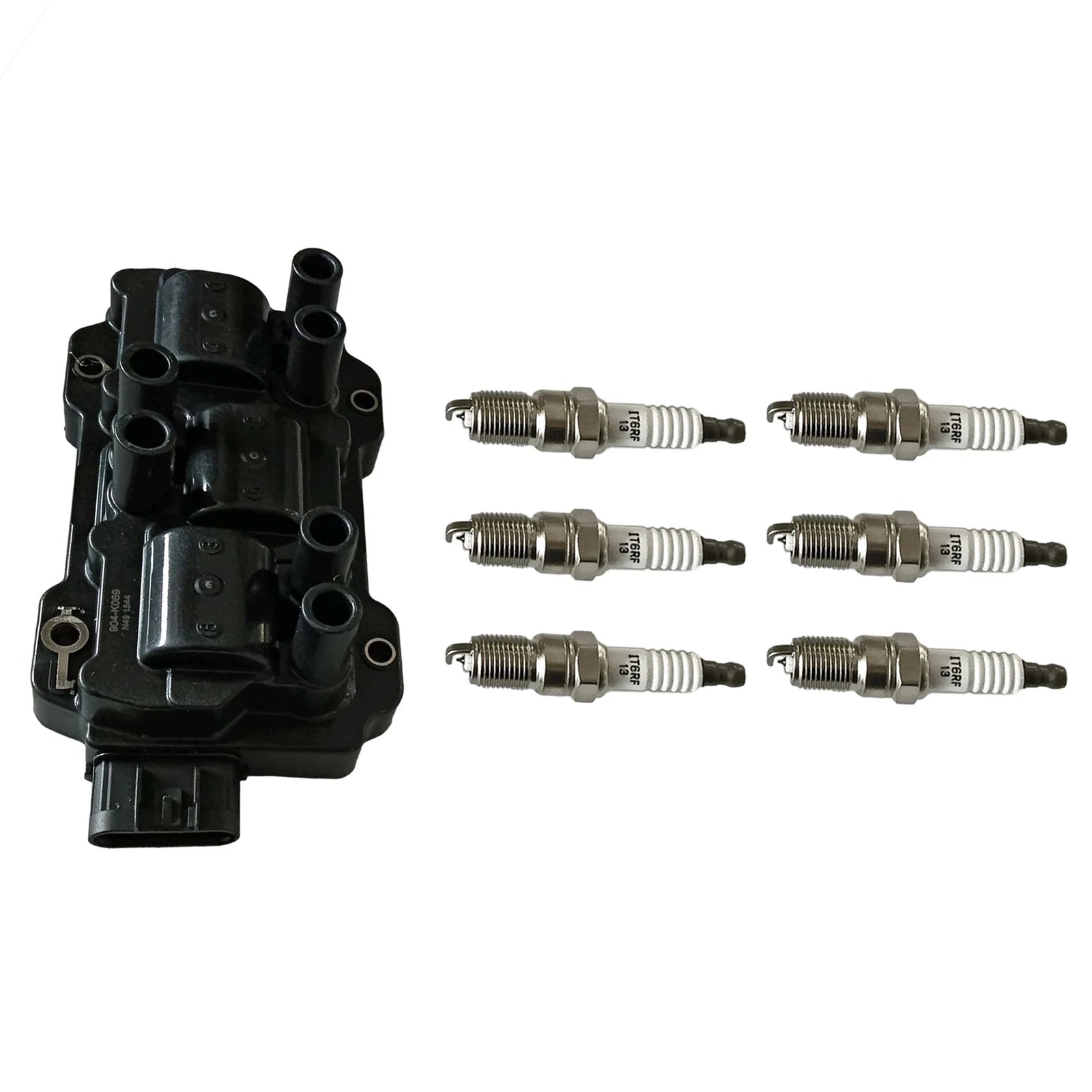 Ignition Coil & 6X Platinum Spark Plug for Chevrolet Silverado 1500 (1999-2023)